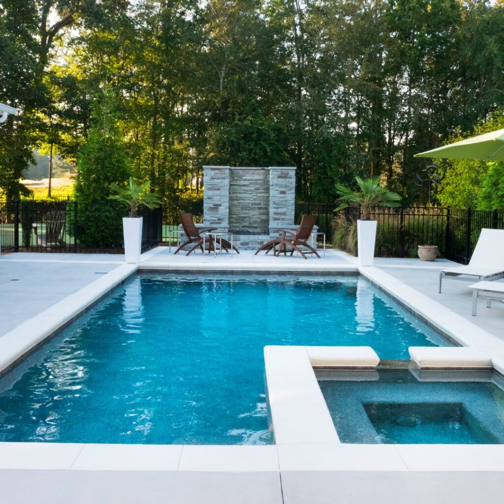 beautiful backyard swimming pool
