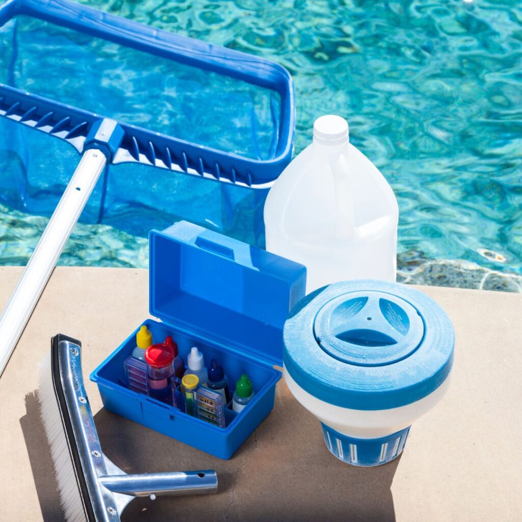 img of pool chemicals