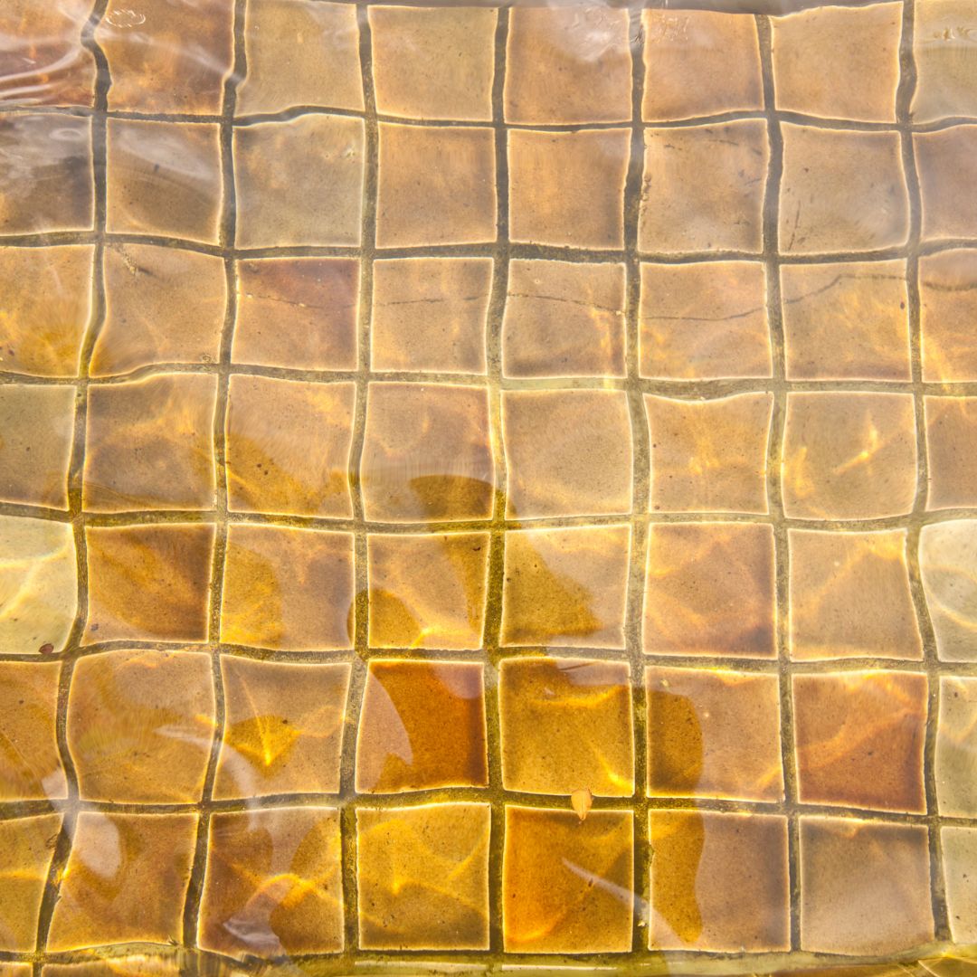 Pool tile underwater