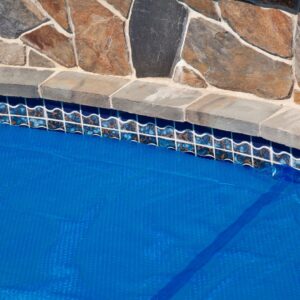 Close-up of the edge of a pool