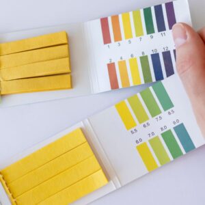 pH test strips.