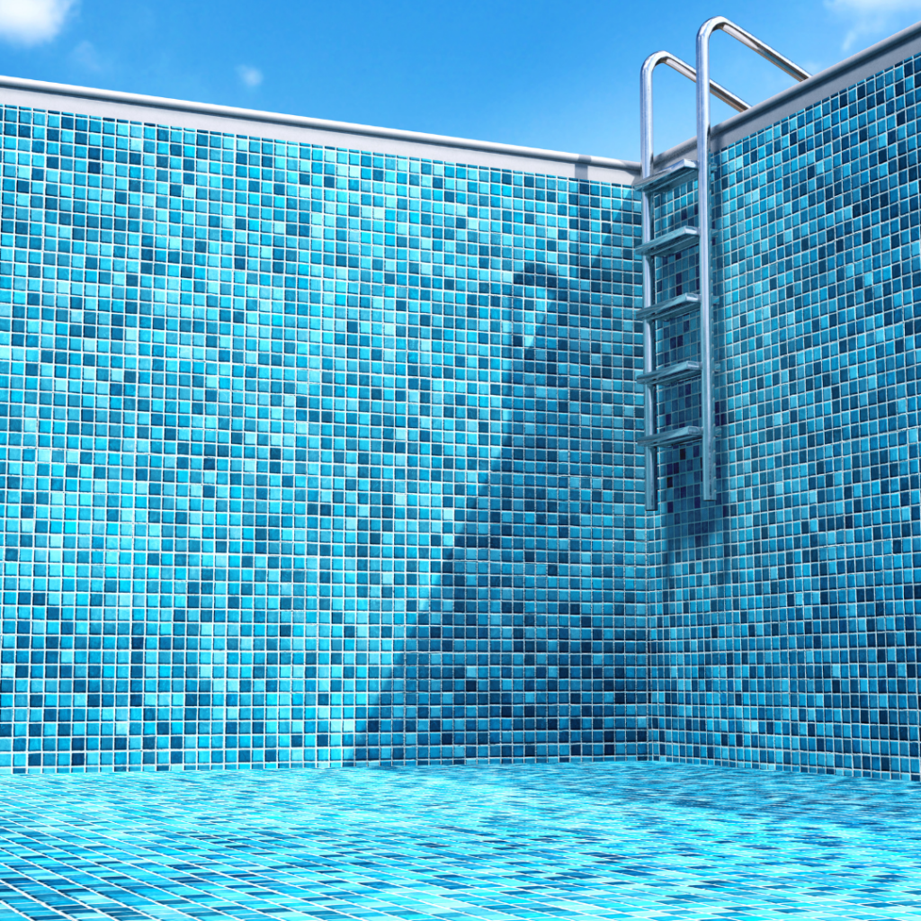 Beautiful and clean pool tiles