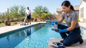 cleaning pool